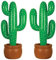 2 x Aufblasbar Kaktus Aufblasen 105cm Wilder Westen Mexikanischer Strand Party Dekoration