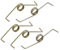 sourcing map Ressort de Traction Ressort de Tension Ressorts d'Extension 15mm Dia 78mm métal Bronze ton 5pcs
