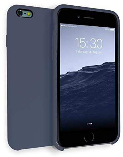 MyGadget Case for iPhone 6 | 6s - Soft Touch Hard Cover Matte TPU Back Shell - Protective Shockproof Anti Scratch in Dark Blue