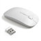 Mini mouse ottico, senza fili, sottile, con ricevitore USB 2.4 G, per laptop/PC Desktop, con sistema operativo XP/Vista/Windows/Apple MacBook bianco White