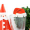 Oblique Unique® 10Stk Weihnachtsmützen für Gläser I Glas Tisch Deko