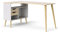 Tvilum Oslo Eckschreibtisch Winkelschreibtisch 145 x 80 cm Winkeltisch Weiß/Eiche Sonoma