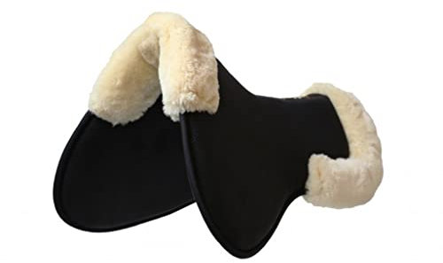 Kentucky - Braun Lamfell Anatomisch Sattelpad Absorb Schwarz