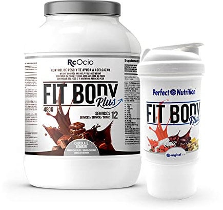 Shake de remplacement de repas - Shaker - Pack | Remplacement de repas de régime hyperprotéiné | Aide à la perte de poids | Chocolat - Vanille - Fraise | Satiété pour hommes et femmes