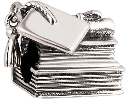 Buch-Charm aus 925er-Sterlingsilber - Glaube, Jahrestag, Geburtstag - Für Pandora