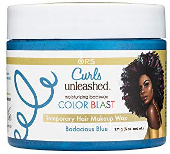 Color Blast Temporary Hair Makeup Wax (Bodacious Blue)