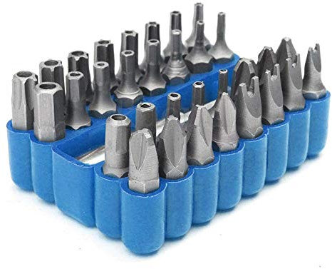 ArtisanShow Lot de 33 tournevis de sécurité inviolables pour tournevis Torx Hex Tri