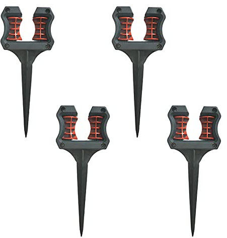 LPAYOK 4 Stück Schlauchführung für Garten, Kunststoff, Gartenschlauchführung, Spikes, Rasenschlauch, Stützspieß, Gartenschlauchführungshalter zum Schutz der Pflanze für Rasen, Hof, Blumenbeet