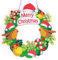 Ruick Diamond Art Wreath Kit, Crystal Door Wreath DIY 5D Diamond Painting, Embroidery Rhinestone Christmas Wreath Kit for Front Door Wall Hanging Decor Hat