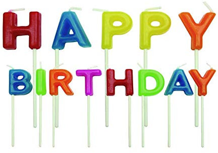 Cake Candles with Letter Cup Cupcake Toppers 13 Pieces Champagne Topper Decoration Candle Holders and Alphabet for Kids Adults Birthday Party Decorations Supplies (Assorted Colour)