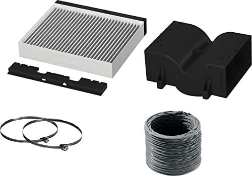 Bosch DIZ1CG1I4 Accessories for Cooker Hoodies, Clean Air Standard Recirculation Kit (5 Pieces), Made in Germany