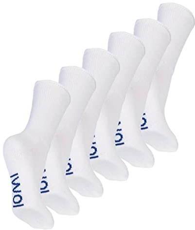 IOMI 6 Pairs Kinder Socken Ohne Gummibund Extra Breite Nahtlose Baumwolle Diabetikersocken für Geschwollene Füße