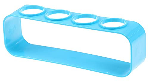 1 x Kunststoff-Reagenzglas-Regal, 4 Löcher, Halterung, Burette-Ständer, Labor-Reagenzglas, Ständer, Regal, Schulbedarf