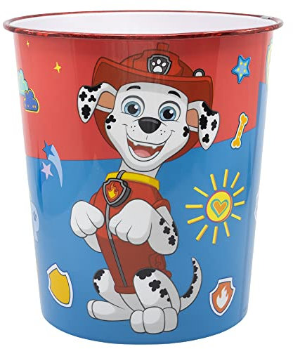 Stor Papelera de plástico de La Patrulla Canina