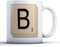 Finger prints - Tile Letter B - Game Board Gift Mug, Ceramic, 11fl.oz.