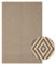 the carpet Kansas - robuster In- und Outdoor Teppich im natürlichen Jute-Look, wetterfest, geeignet für Terrasse und Garten, Raute, ca. 120 x 170 cm