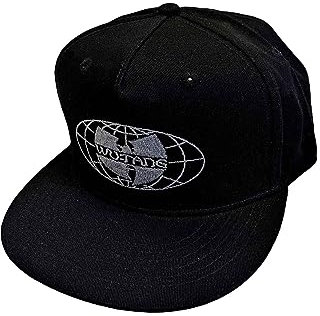 Rock Off officially licensed products Wu-Tang Clan Baseball Cap World Wide Logo Nue offiziell Schwarz Snapback One Size