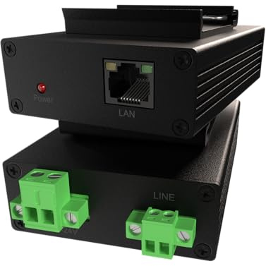 Vielseitige Ethernet-Verlängerung mit DIN-Schienenmontage über jedes 2-Draht-Kabel/BNC, 10/100 BaseT, 1000 m Reichweite, 12 ~ 24 V DC, Plug & Play, geringer Stromverbrauch, kleine Größe, erweiterter
