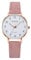 JewelryWe Uhren Mädchen Leder Kinderuhr: Einfache Analog Quarz Armbanduhr Kinder Jugendliche Rosa Leder Armband Uhr mit leicht ablesbaren arabischen Ziffern Zifferblatt und Leuchtzeiger