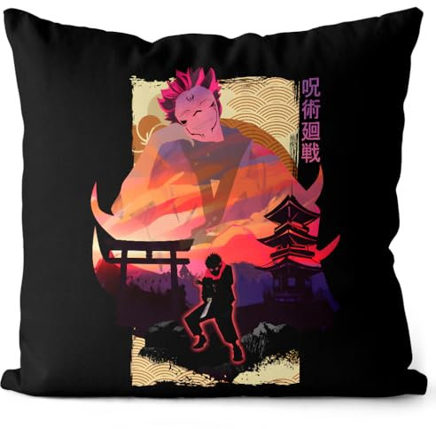 CottonCloud Yuji Adventure Kissen mit Füllung 40cm Baumwolle Kaisen Anime Japan Manga