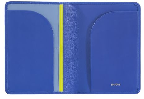 DUDU Custodia Porta Passaporto in Pelle da Viaggio con Protezione RFID e Porta Carte di Credito Fiordaliso