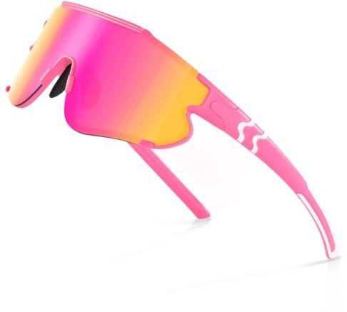 suoso Fahrradbrille-Herren-Damen-Sportbrille-Schnelle Brille-Rave Brille-Polarisierte-Sonnenbrille-Rennrad Brille-UV400 Schutz-Sunglasses-Men-Women-Ski Brille-Mtb Brille-für Fahrrad-Skifahren,10