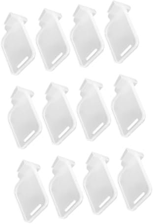 BIUDECO 12pcs Multifunctional Storage Partitions for Fridge Side Door Adjustable Divider Clips to Organize Refrigerator Space for American Fridge Freezer Shelves