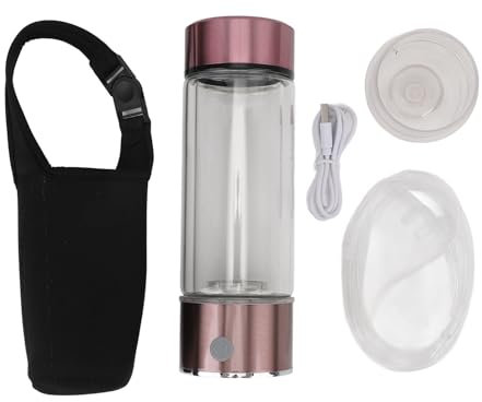 Tihebeyan Wiederaufladbare Wasserstoffreiche Wasserflasche, Generator für Ionisierten Wasserstoff, Trennmaschine, 1000-mAh-Lithiumbatterie, USB-Schnittstelle, Antioxidans, Verbesserung des