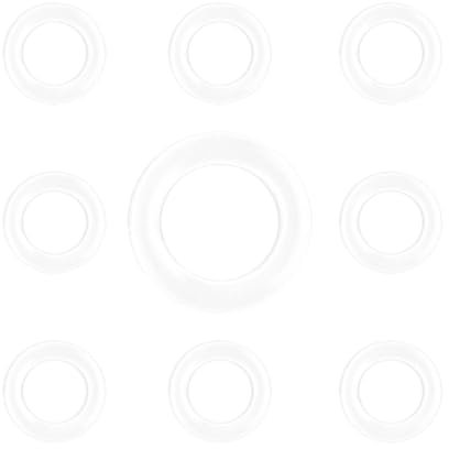 Thyonta 200 PCS O Ring Keyboard Clear Rubbers - Clear Rubber O-Ring Switch Dampeners Keycap for Cherry MX Key Switch & Mechanical Keyboard