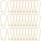 SOFPLATE 1 Box 120Pcs Real 18K Gold Plated Earring Wires Stainless Steel Earring Hooks Kidney Hoop Teardrop Earring Findings U Shaped Long Ear Wires for jewellery Making Supplies DIY Craft Beginner