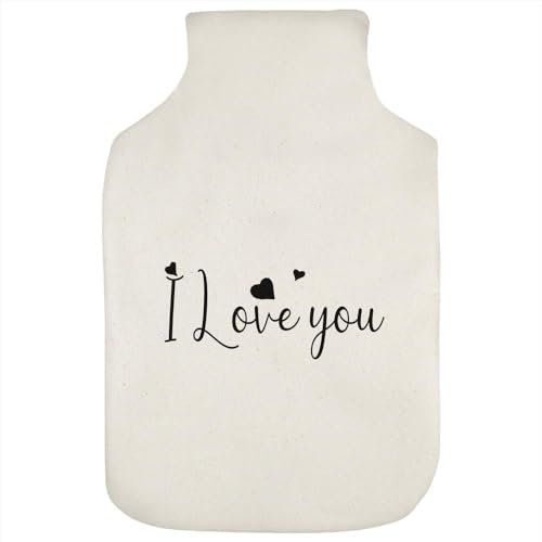 'I Love You with Hearts' Hot Water Bottle Cover (HW00033231)