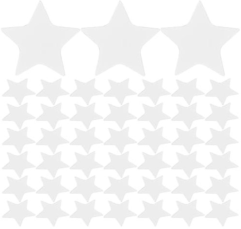 PRETYZOOM 100 Estrellas De Pared Autoadhesivas De AcríLico DecoracióN Creativa para Sala De Estar Y Dormitorio FáCil InstalacióN Espejo Plateado