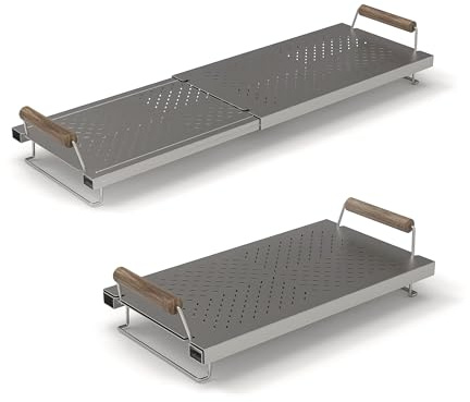 Adjustable Grill Warming Rack for Blackstone Flat Top Griddle 28 inch - Stainless Steel Warming Cooking Rack | Grates Grids Accessories for Weber and Most Flat Top/Table Top Griddle Grills
