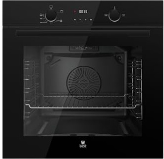 Gasline GB850-FIB Schwarz Gas Einbaubackofen Gasherd Umluft 69 L Erdgas/Propan