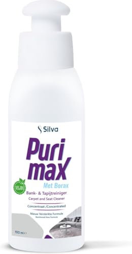 Silva Purimax Polster - 4 er Pack - und Teppichreiniger – Kraftvoller Fleckenentferner, Geruchsneutralisierer & Umweltfreundlich mit Zitrusduft für Teppiche, Polstermöbel & Stoffe - 400 ml
