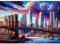 Hopgo Premium-Puzzle 1000 Teile für Erwachsene - Brücken bei Sonnenuntergang, Ideales Familienspiel & Geschenk für Puzzleliebhaber - 70 x 50 cm