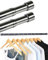 2 Stück Heramin Teleskop-Schrankstange, 56-100cm Ausziehbare Kleiderstange,Wandmontage Kleiderstange für Schrank & Garderobe, Silber