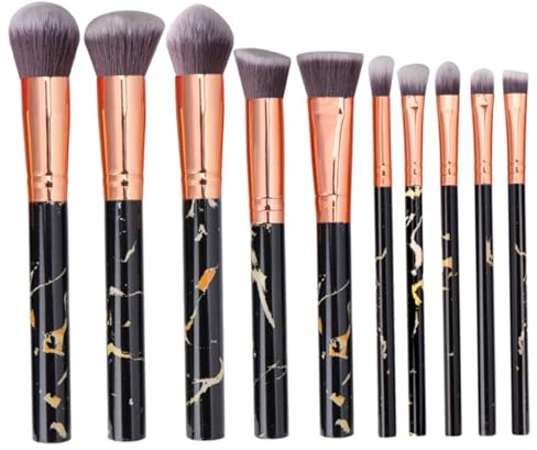 Make Up Pinselset 10 Stück mit Marmormuster für Damen