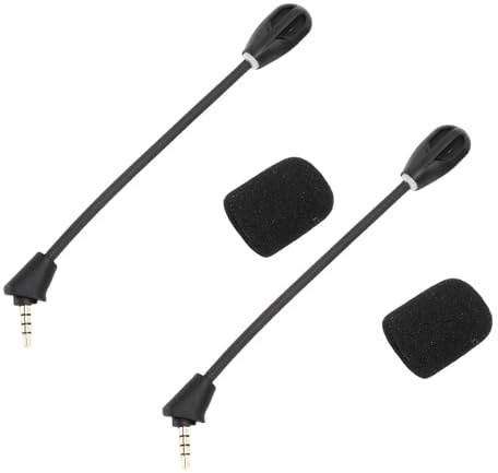 SUNGOOYUE Cloud II Kabelloses Gaming-Headset, Ersatzmikrofon, Abnehmbares Geräuschunterdrückungsmikrofon für Gamer und Streamer, OFC PVC, 2er-Pack