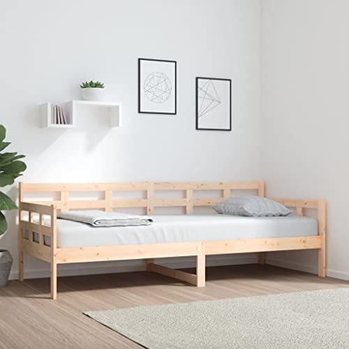 RMIHSJG Massivholz Tagesbett Kiefer 80x200 cm Multifunktionales Sofabett mit Lattenrost für Gästezimmer und Wohnbereich