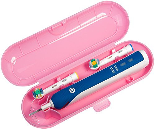 Nincha di ricambio portatile plastica custodia da viaggio per spazzolino elettrico Oral-B Pro Series rosa