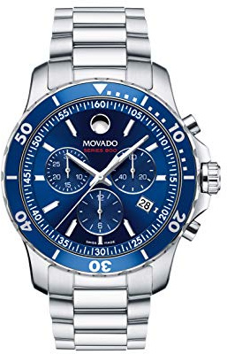 Movado Men's Series 800 42mm Steel Bracelet & Case Swiss Quartz Watch 2600141