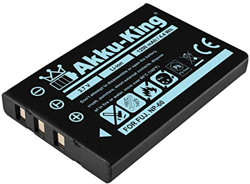 Akku-King Akku kompatibel mit Casio NP-30 - Li-Ion 1200mAh - für QV-R3, QV-R4 HP R607 BMW Williams F1 Team Edition, R507, R607 Gwen, R707 R717, R817