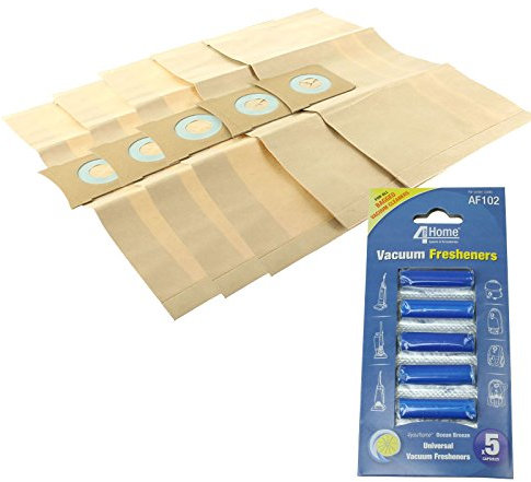 Vacspare Dust Bags For Titan 16L 20L 30L 40L Vacuum Cleaners (5PK + Fresheners)