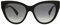 GUCCI Womens GG0460S Sunglasses, Black-Gold-Grey, 53