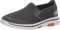 Skechers Herren Go Walk 5 Apprize Slip On Sneaker, Charcoal Textile Synthetic White Trim, 42 EU