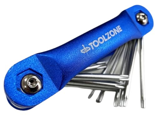 Folding Torx Star Key 10pc Set Tamper Proof Tamperproof Security Torks SD087