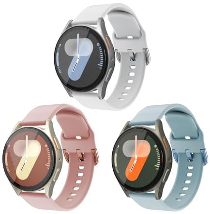 Aimtel Armband Kompatibel mit Samsung Galaxy Watch 7 40/44mm/Galaxy Watch 6 40/44/Classic 43/47mm/5/5 pro/4 Armband, Galaxy Watch FE 40mm/Active2 40mm/44mm Weiches Silikon Uhrenarmband Silikonarmband