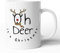 tassenprinter Weihnachten - 300 ml Keramik-Tasse - Weihnachtstassen Weihnachtsbecher Weihnachtsdeko - Lustig Witzig Fun Tasse Becher Kaffeetasse Kaffeebecher Weihnachts-Geschenk (Oh-Deer-04, weiß)