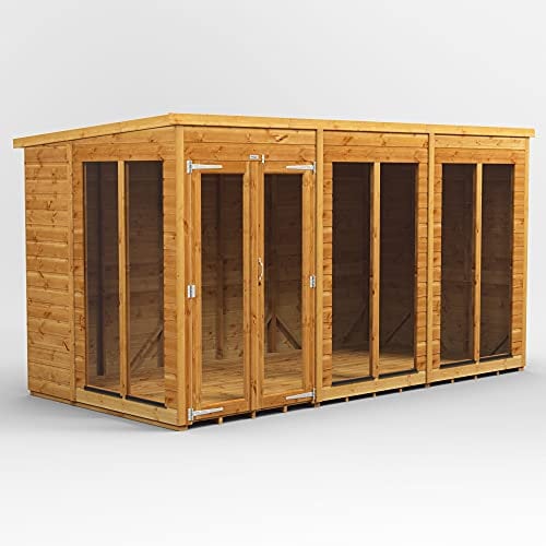 Power Schuppen für den Sommer, 30,5 x 15,2 cm, Pultdach aus Holz, 30,5 x 15,2 cm
